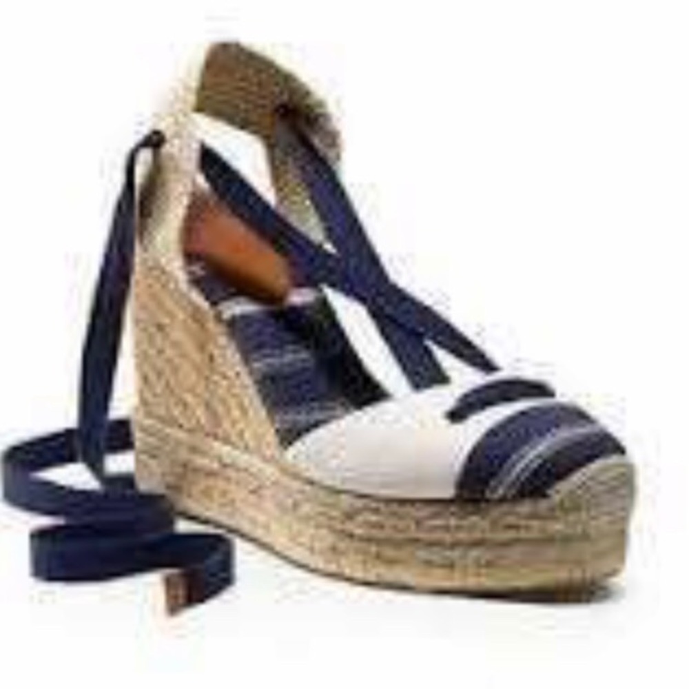 Never Worn Coach Espadrille Wedges Sz7